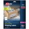 Avery Waterproof Shipping Labels with Ultrahold Permanent Adhesive, 5-1/2" x 8-1/2", 20 Labels for Laser Printers (15516)